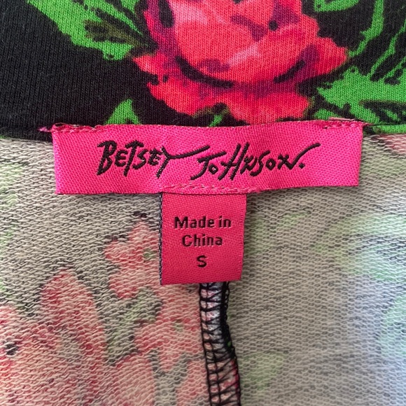 Vintage Y2K 🌷💚 Betsey Johnson Pink Floral Jacket Blazer, NWOT, Size Small - Picture 5 of 6